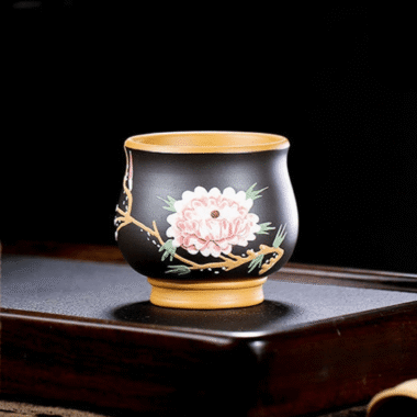 Full Handmade Yixing Zisha Master Tea Cup Gift Set [Flowers Bloom]