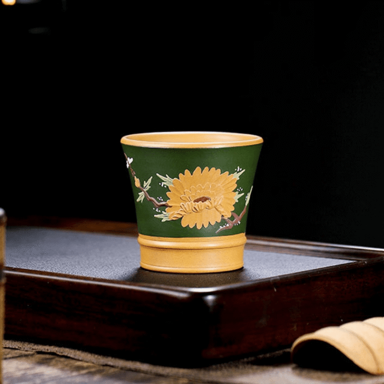 Full Handmade Yixing Zisha Master Tea Cup Set [Shanshui]