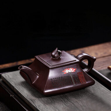 Full Handmade Yixing Zisha Teapot [Ai Lian Shuo] (Zi Jia Ni – 280ml)