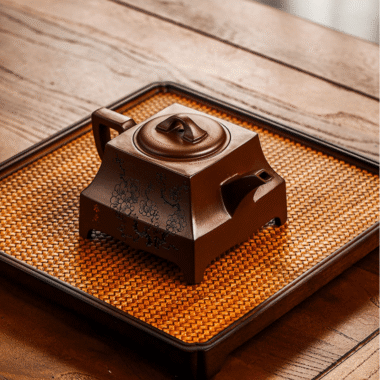 Full Handmade Yixing Zisha Teapot [An Xiang Fudong] (Zi Ni – 280ml)