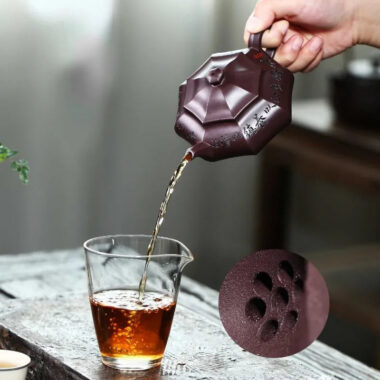Full Handmade Yixing Zisha Teapot [Bafang Fuyun] (Zi Jia Ni – 245ml)