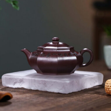 Full Handmade Yixing Zisha Teapot [Bafang Fuyun] (Zi Jia Ni – 245ml)