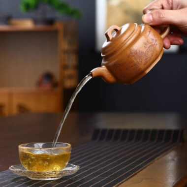 Full Handmade Yixing Zisha Teapot [Bafang Qiao Ding Pot] (Wucai Lao Duan Ni – 260ml)