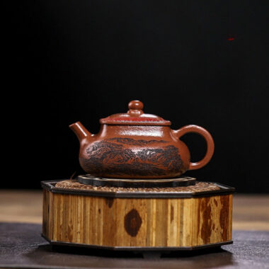 Full Handmade Yixing Zisha Teapot [Bai Fu Ju Zhen] (Hong Jiang Po Ni – 150ml)