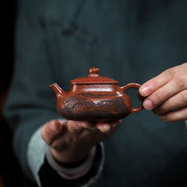 Full Handmade Yixing Zisha Teapot [Bai Fu Ju Zhen] (Hong Jiang Po Ni – 150ml)