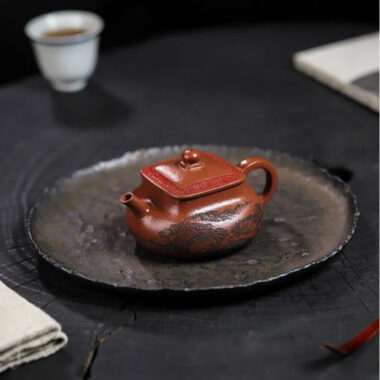 Full Handmade Yixing Zisha Teapot [Bai Fu Ju Zhen] (Hong Jiang Po Ni – 150ml)