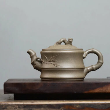 Full Handmade Yixing Zisha Teapot [Bamboo Pot] (Duan Ni – 300ml)