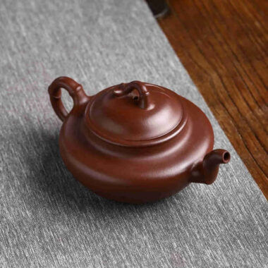 Full Handmade Yixing Zisha Teapot [Bamboo Pot] (Zi Ni – 280ml)