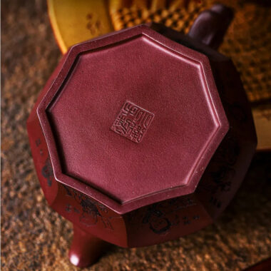 Full Handmade Yixing Zisha Teapot [Baxian Lun Cha] (Zi Xue Sha – 300ml)
