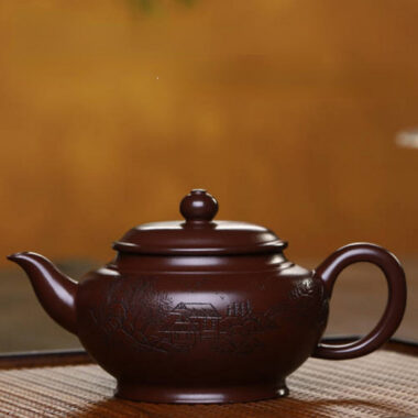 Full Handmade Yixing Zisha Teapot [Bian Xiao Ying Pot] (Zi Ni – 210ml)