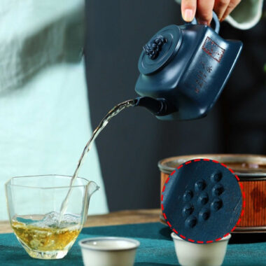 Full Handmade Yixing Zisha Teapot [Cha Yuan] (Tian Qing Ni – 230ml)