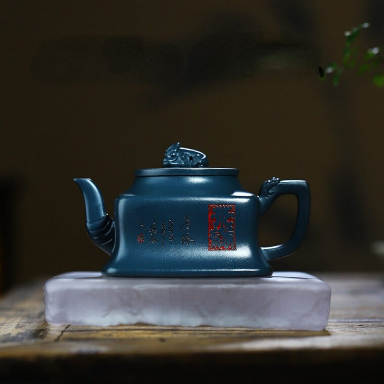 Full Handmade Yixing Zisha Teapot [Cha Yuan] (Tian Qing Ni – 230ml)