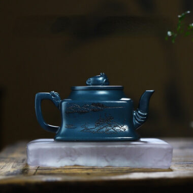 Full Handmade Yixing Zisha Teapot [Cha Yuan] (Tian Qing Ni – 230ml)