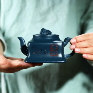Full Handmade Yixing Zisha Teapot [Cha Yuan] (Tian Qing Ni – 230ml)