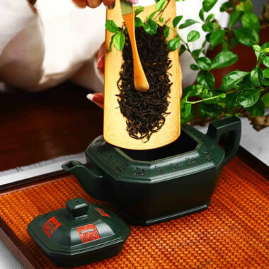 Full Handmade Yixing Zisha Teapot [Chan Cha Yiwei] (Feicui Lu Ni – 310ml)