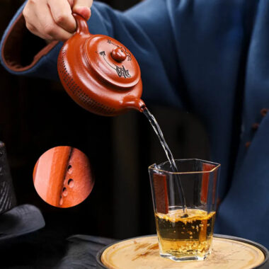 Full Handmade Yixing Zisha Teapot [Fanggu Xinjing] (Zhao Zhuang Zhu Ni – 280ml)