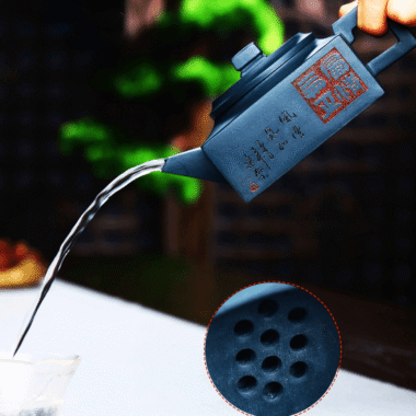 Full Handmade Yixing Zisha Teapot [Feng Qing Qi Zheng] (Tian Qing Ni – 300ml)