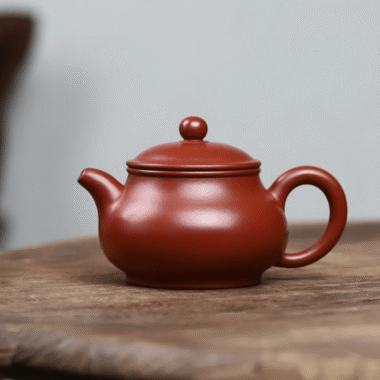 Full Handmade Yixing Zisha Teapot [Gao Pan Pot] (Dahongpao – 210ml)