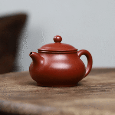 Full Handmade Yixing Zisha Teapot [Gao Pan Pot] (Dahongpao – 210ml)