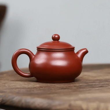 Full Handmade Yixing Zisha Teapot [Gao Pan Pot] (Dahongpao – 210ml)