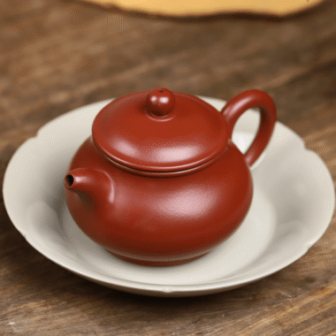 Full Handmade Yixing Zisha Teapot [Gao Pan Pot] (Dahongpao – 210ml)