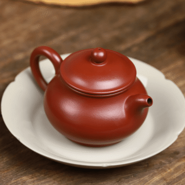Full Handmade Yixing Zisha Teapot [Gao Pan Pot] (Dahongpao – 210ml)