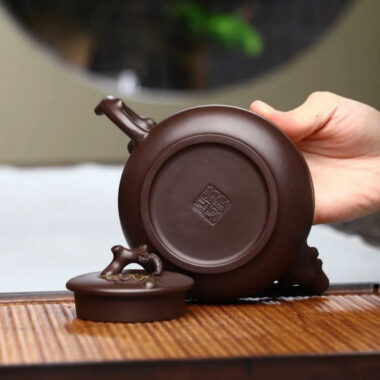 Full Handmade Yixing Zisha Teapot [Gourd Pot] (Lao Zi Ni – 360ml)