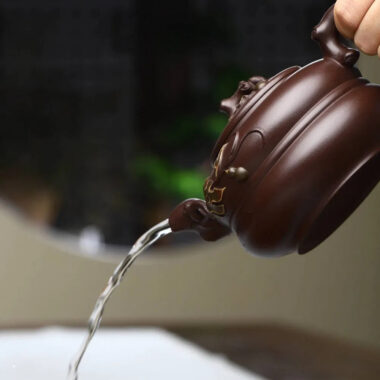 Full Handmade Yixing Zisha Teapot [Gourd Pot] (Lao Zi Ni – 360ml)