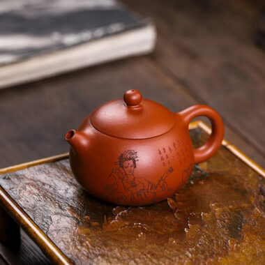 Full Handmade Yixing Zisha Teapot [Guifei Zuijiu Xishi] (Xiao Meiyao Zhu Ni – 300ml)