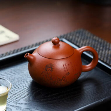 Full Handmade Yixing Zisha Teapot [Guifei Zuijiu Xishi] (Xiao Meiyao Zhu Ni – 300ml)