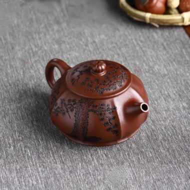 Full Handmade Yixing Zisha Teapot [Heqi Zhi Xiang] (Lao Zi Ni – 320ml)