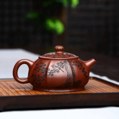 Full Handmade Yixing Zisha Teapot [Heqi Zhi Xiang] (Lao Zi Ni – 320ml)