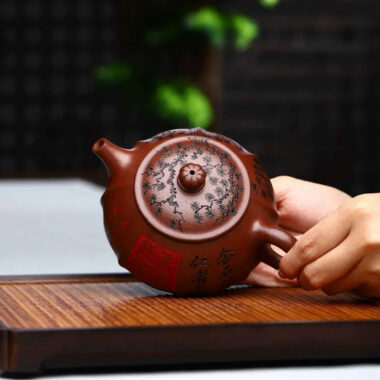 Full Handmade Yixing Zisha Teapot [Heqi Zhi Xiang] (Lao Zi Ni – 320ml)