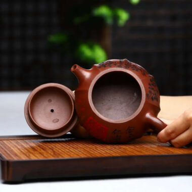 Full Handmade Yixing Zisha Teapot [Heqi Zhi Xiang] (Lao Zi Ni – 320ml)