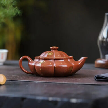 Full Handmade Yixing Zisha Teapot [Hua Fei Die Wu] (Jin Jiang Po Ni – 250ml)