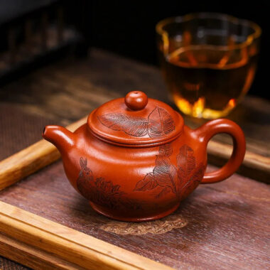Full Handmade Yixing Zisha Teapot [Ji Tu Nao Chun] (Zhao Zhuang Zhu Ni – 320ml)
