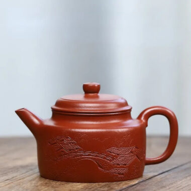 Full Handmade Yixing Zisha Teapot [Jian Liu De Zhong Pot] (Zhu Ni – 240ml)