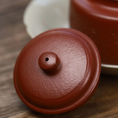 Full Handmade Yixing Zisha Teapot [Jian Liu De Zhong Pot] (Zhu Ni – 240ml)