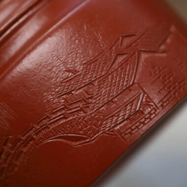 Full Handmade Yixing Zisha Teapot [Jian Liu De Zhong Pot] (Zhu Ni – 240ml)