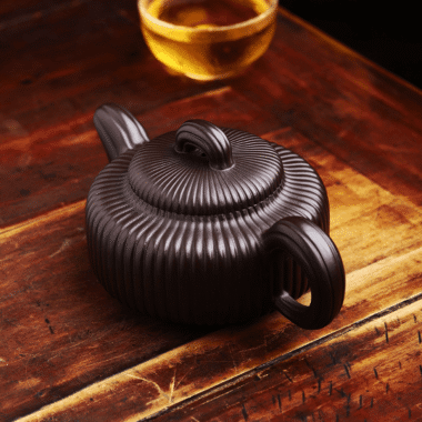 Full Handmade Yixing Zisha Teapot [Jin Wen Biyu] (Meigui Zi Ni – 300ml)