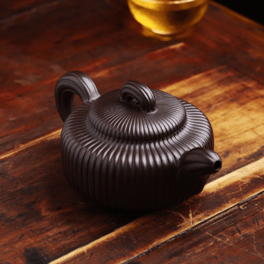 Full Handmade Yixing Zisha Teapot [Jin Wen Biyu] (Meigui Zi Ni – 300ml)