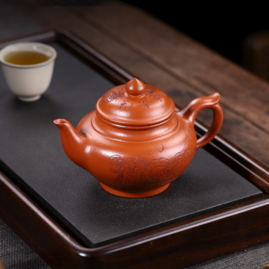 Full Handmade Yixing Zisha Teapot [Liangzhu Chuanqi] (Zhu Ni – 300ml)