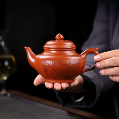 Full Handmade Yixing Zisha Teapot [Liangzhu Chuanqi] (Zhu Ni – 300ml)