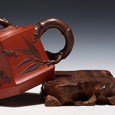 Full Handmade Yixing Zisha Teapot [Liufang Blessing Pot] (Hong Ni/Zi Ni – 160/240ml)