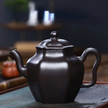 Full Handmade Yixing Zisha Teapot [Liufang Shen Deng Pot] (Shi Huang – 260ml)