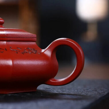 Full Handmade Yixing Zisha Teapot [Liufang Xu Bian Pot] (Zhu Ni – 300ml)
