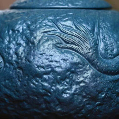 Full Handmade Yixing Zisha Teapot [Long Gong Chun Pot] (Tian Qing Ni – 320ml)