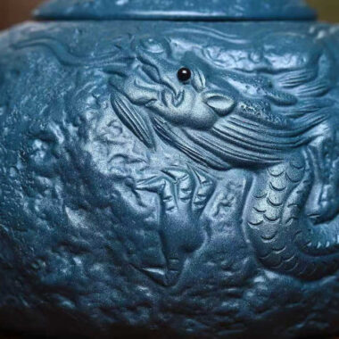 Full Handmade Yixing Zisha Teapot [Long Gong Chun Pot] (Tian Qing Ni – 320ml)