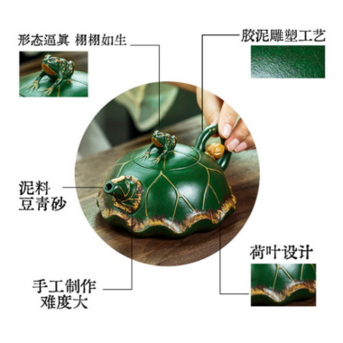 Full Handmade Yixing Zisha Teapot [Lu Yi Angran] (Douqing Sha – 300ml)