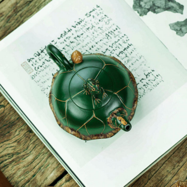 Full Handmade Yixing Zisha Teapot [Lu Yi Angran] (Douqing Sha – 300ml)